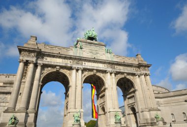 Triumph arch cinquantennaire Park, Brüksel, Belçika mimari bir semboldür
