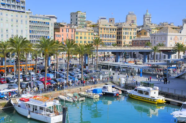 Old port in Genova — Stock Photo, Image