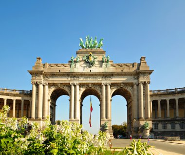 Brüksel'deki cinquantennaire parc Triumph arch