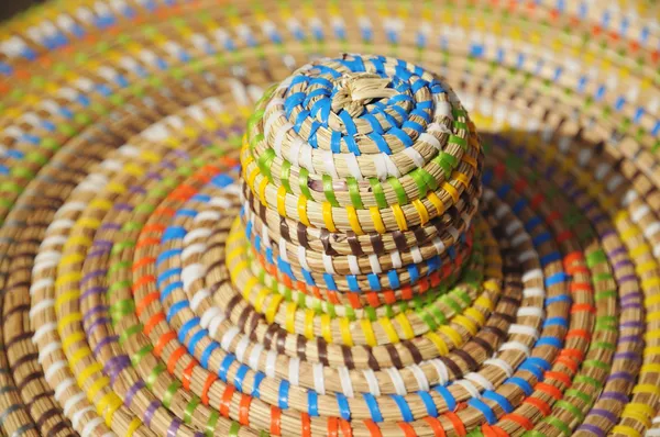 Dettagli del cappello estivo in stile africano — Foto Stock