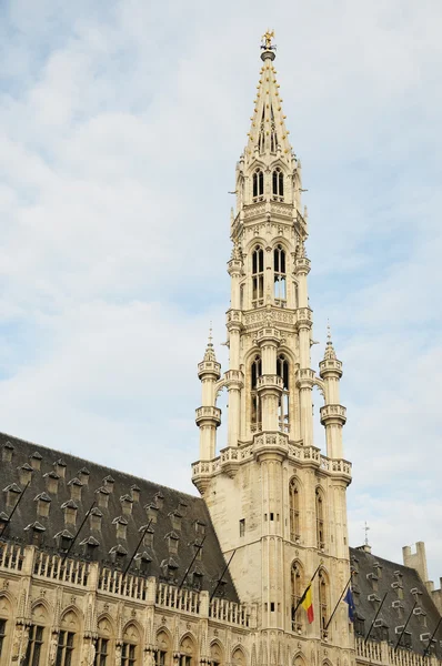 Medieval Town Hall in Brussels — Stock Photo, Image