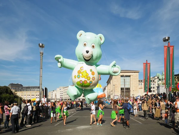 Balões Day Parade chegou à Place de l 'Albertine — Fotografia de Stock