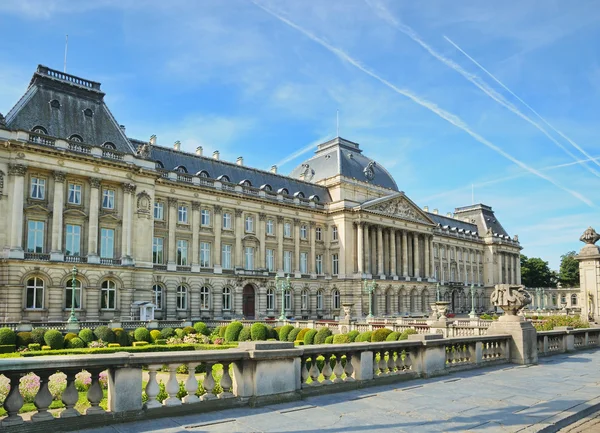 O Palácio Real no centro de Bruxelas — Fotografia de Stock