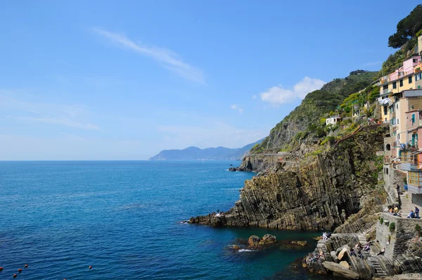 Riomaggiore - Costa de Cinque terre em Itália — Fotografia de Stock