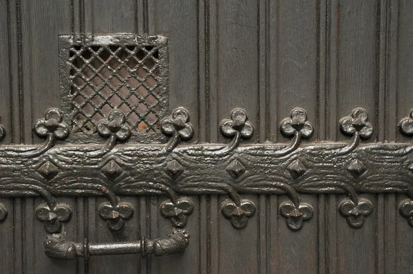 Portas de madeira da Catedral São Miguel — Fotografia de Stock