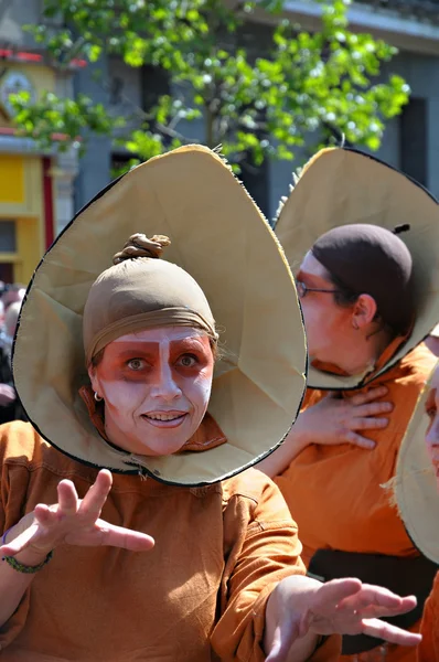 Parada zinneke 22 maja 2010 r. w Brukseli, Belgia — Zdjęcie stockowe