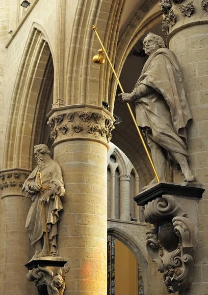 Aziz michael ve Aziz gudula cathedral civarındaki brusselxs — Stok fotoğraf