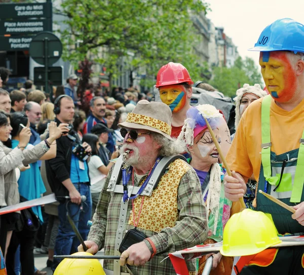 Zinneke parada na 19 maja 2012 r. w Brukseli, Belgia — Zdjęcie stockowe