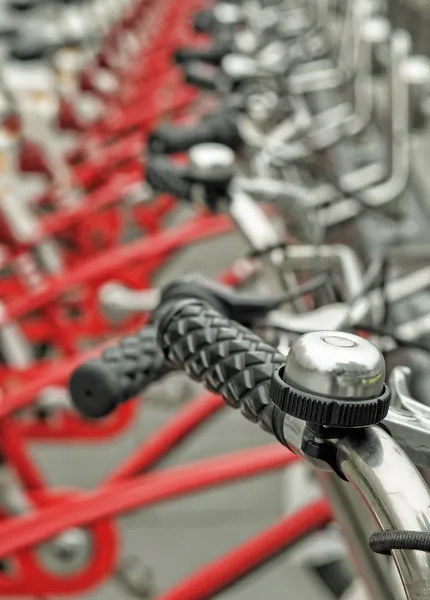 Bicicletas estacionadas — Fotografia de Stock