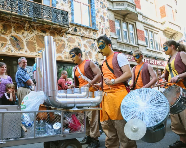 Zinneke parade op 22 mei 2010 in Brussel, België — Stockfoto