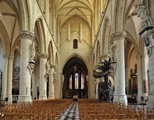Grand Sablon - Eglise de la Chapelle — Zdjęcie stockowe