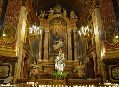 Altın iç santuario della consolata Kilisesi, Torino
