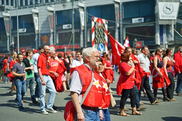 Demonstration mot åtstramningar — Stockfoto