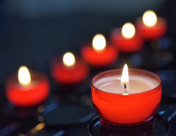 Candele della chiesa — Foto Stock