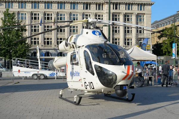 Elicottero della polizia belga — Foto Stock