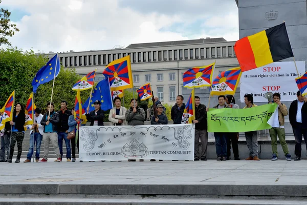 Ativistas da Comunidade Tibetana — Fotografia de Stock