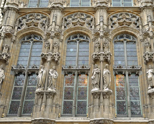 Gothic architecture of Belgium — Stock Photo, Image