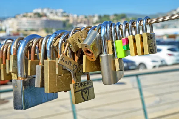 Love padlocks — Stock Photo, Image