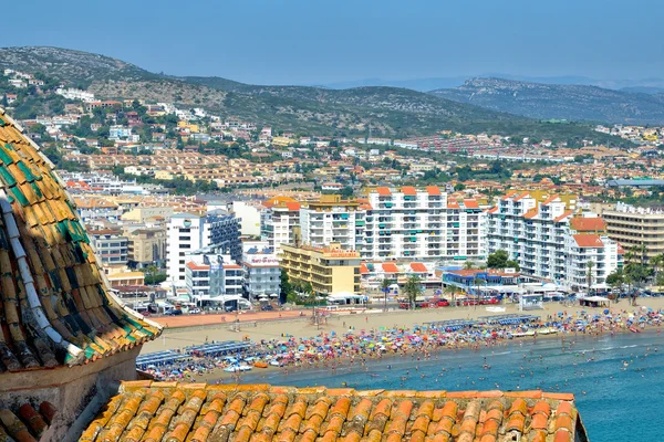 Panorama de Playa Peñíscola, España — Foto de Stock