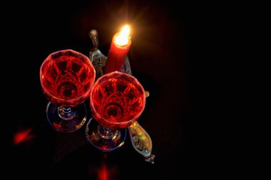 ateş kırmızı mum