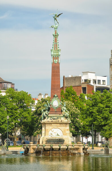 Fountain of Jules Anspach in Brussels