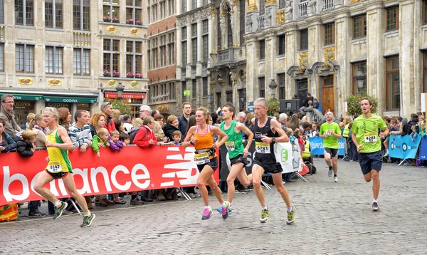 Maratón de Bruselas y media maratón — Foto de Stock