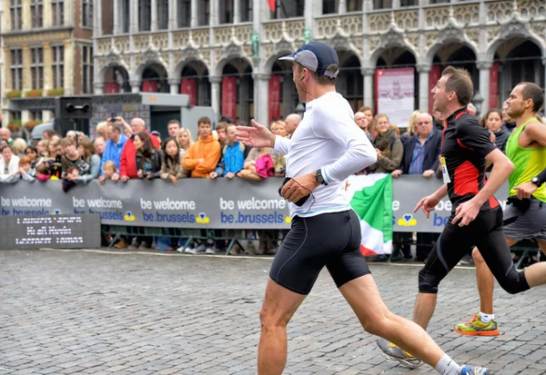 Brüssel Marathon und Halbmarathon — Stockfoto