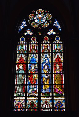 saint-martin's church of courtrai vitray pencere