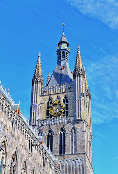 Angle view of Ypres Cloth Hall — Stock Photo, Image