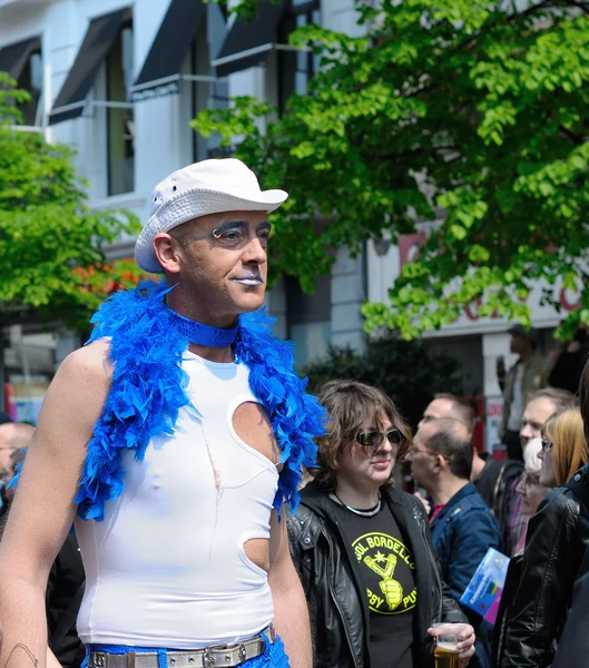 Парад гей-прайдов в Брюсселе — стоковое фото