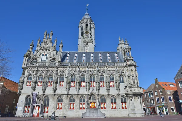 Middeleeuwse stadhuis van middelburg — Stockfoto