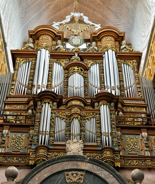 Organ in Basilica Saint Hubert. — Stock Photo, Image