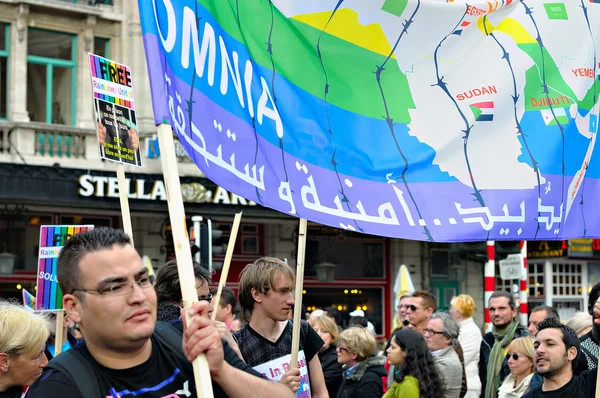 Participantes del Desfile del Orgullo Gay — Foto de Stock