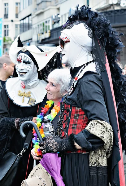 Activists of Gay Pride Parade participate in annual defile — Stock Photo, Image