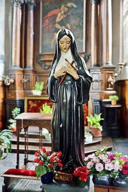 Aziz Rita Saint Gery kilise içinde heykeli. Belçika