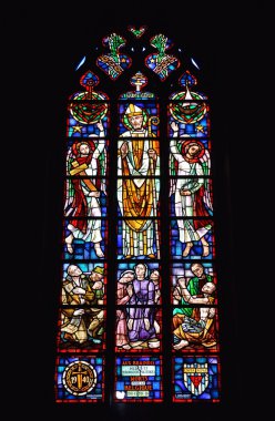 vitray pencere Kilisesi saint gery. öncesi-le-comte, Belçika