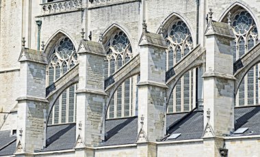 payandaların saint rumbolds Katedrali, mechelen, Belçika