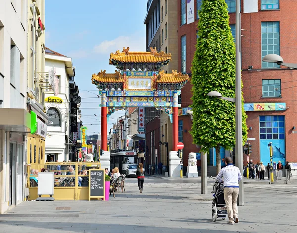 Wpis w Chinatown w Antwerpii. Belgia — Zdjęcie stockowe