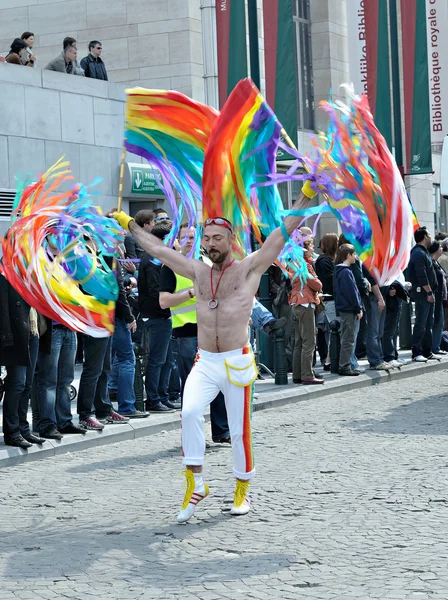 Gay Pride-Parade in Brussel, België — Stockfoto