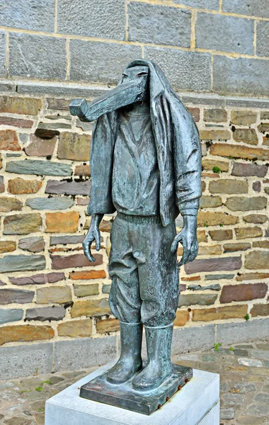 Sculpture Le Loupiot by Claire Kirkpatrick, Steenkerque — Stock Photo, Image