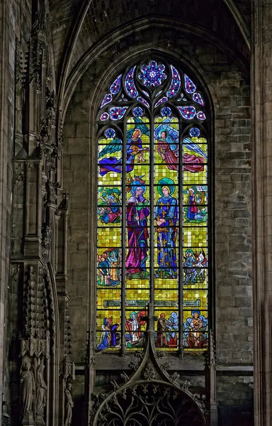 Saint maurice kerk in historische centrum van lille, Frankrijk — Stockfoto