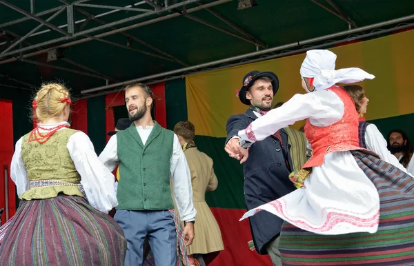 Litvanyalı folk müzik grubu poringe Brüksel, Belçika — Stok fotoğraf