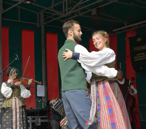 Litvanyalı folk müzik grubu poringe — Stok fotoğraf