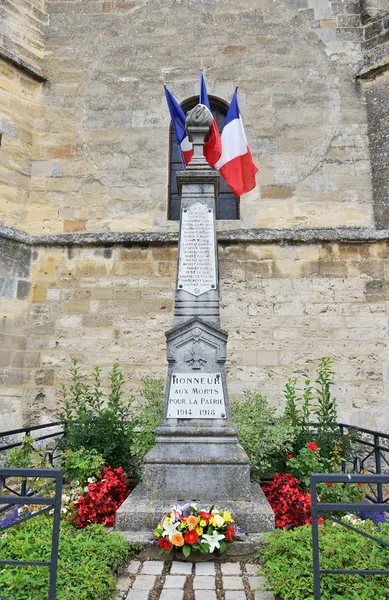 Memorial in Plivot commemorating victims of I World War 1914-1918, France — Stock Photo, Image