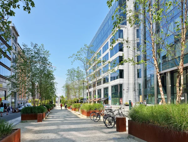 European quarter in center of Brussels with buildings of European Commission institutions. — Stock Photo, Image