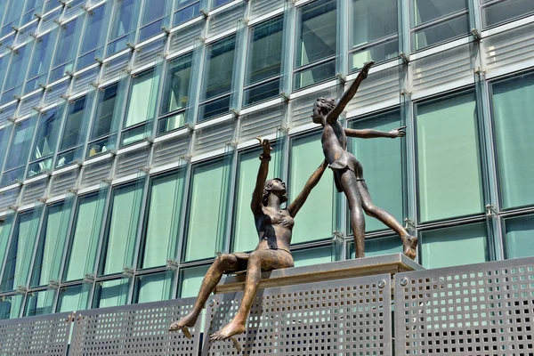 Moderní kancelář Evropské Komise v evropské čtvrti v Bruselu — Stock fotografie