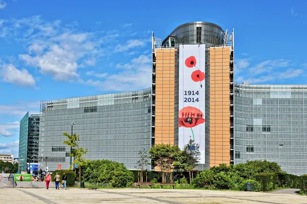 Modern office-Európai Bizottság — Stock Fotó