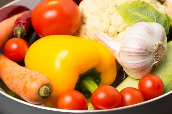 Fresh vegetables in a pot — Stock Photo, Image