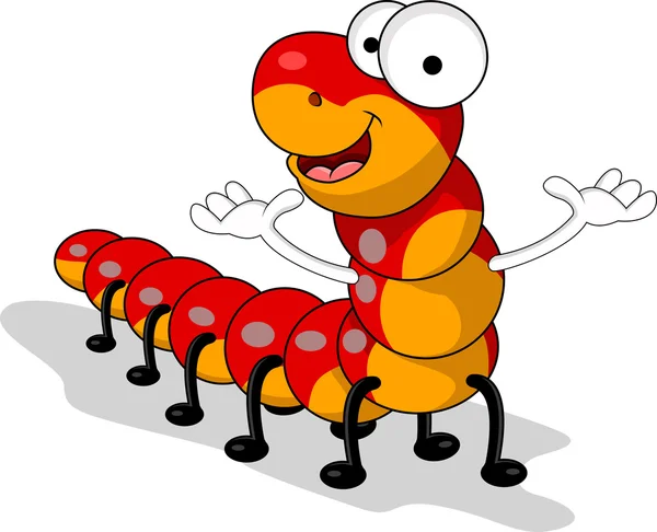 Worm cartoon — Stock Illustration Worm cartoon Stock Vector