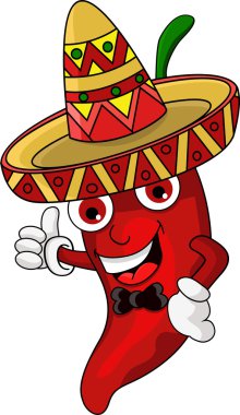 kırmızı biber karikatür